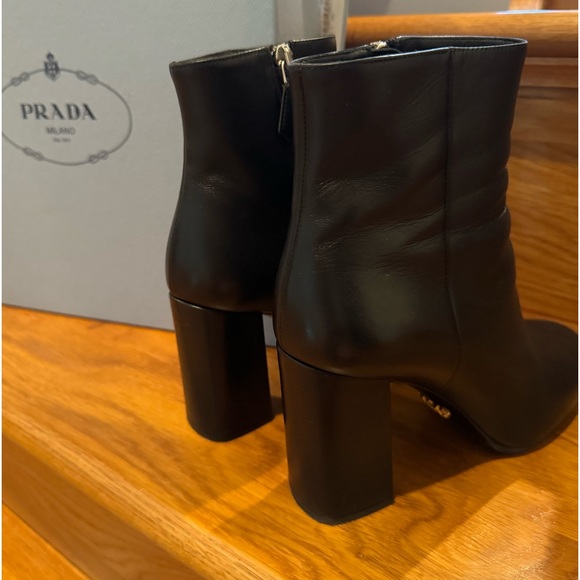 Prada black leather booties - Picture 3 of 5
